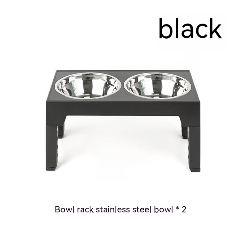 Adjustable Elevated Slow Feeder Dog Bowl