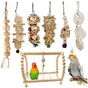 7-Piece Parrot Toy Set for Small Pets